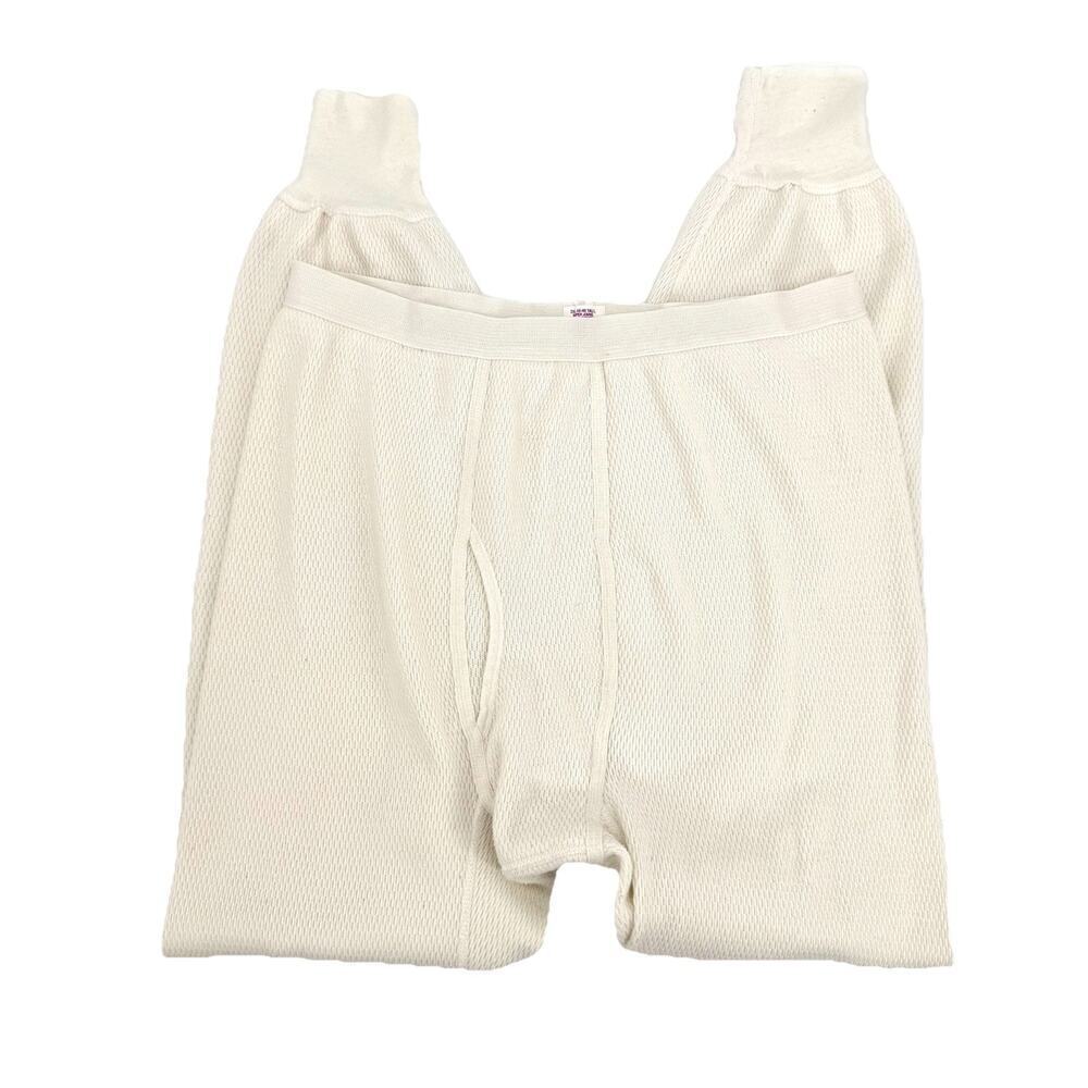 Vtg J.E. Morgan Super Johns Thermal Underwear Long Johns Bottoms USA 2XL Tall